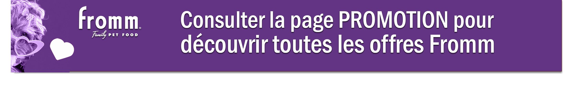 Bandeau des promotions Fromm